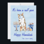 Es ist ein Ruff Jahr Hanukkah Quarantine 2020 Feiertagskarte<br><div class="desc">Dieses Design kann in dem Bereich personalisiert werden, der durch das Ändern des Fotos und/oder Textes zur Verfügung gestellt wird. Oder Sie können es anpassen, indem Sie den Mausklick auswählen, um weitere Optionen anzupassen, um die Farbe des Hintergrunds zu löschen oder zu ändern, Text hinzuzufügen, die Textfarbe oder den Stil...</div>