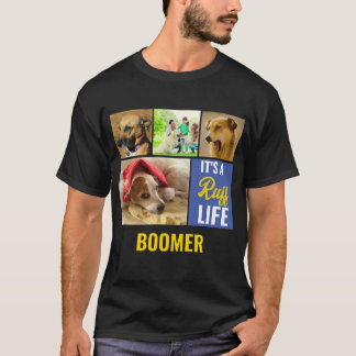 Es ist ein ruffes Leben Personalisiert Hund Hausti T-Shirt