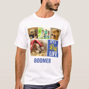 Es ist ein ruffes Leben Personalisiert Hund Hausti T-Shirt