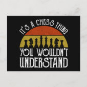 Es ist ein Schachspiel - man würde es nicht verste Postkarte (Vorderseite)