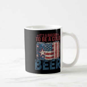 Es ist ein schlechter Tag, um ein kaltes Bier zu s Kaffeetasse