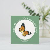 Es ist ein Schlichtes Tiger/African Queen Butterfl Einladung (Stehend Vorderseite)