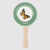 Es ist ein Schlichtes Tiger/African Queen Butterfl Fächer (Vorderseite)