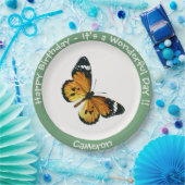 Es ist ein Schlichtes Tiger/African Queen Butterfl Pappteller (Party)