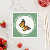 Es ist ein Schlichtes Tiger/African Queen Butterfl Serviette (Beispiel)