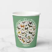 Es ist ein Schmetterling Geburtstag, Sammelstücke  Pappbecher (Rückseite)