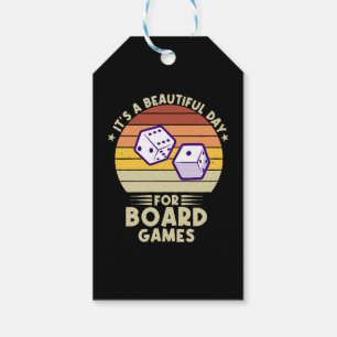 Es ist ein schöner Tag für Brettspiele lustige Gam Geschenkanhänger