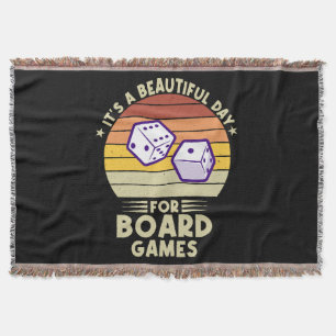 Es ist ein schöner Tag für Brettspiele lustiger Ga Decke