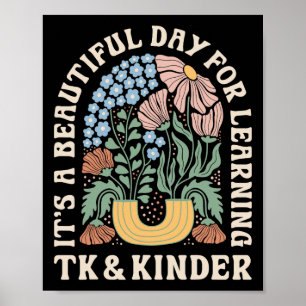 Es ist ein schöner Tag für Tk Lernen Kinder Lehrer Poster