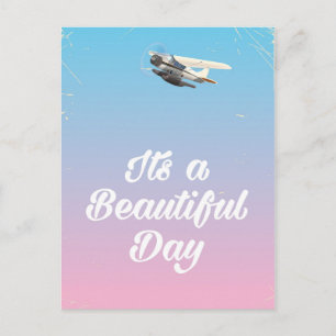 Es ist ein schöner Tag Inspirationszitat Postkarte