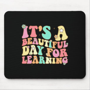 Es ist ein schöner Tag zum Lernen Retro-Lehrer Stu Mousepad