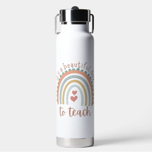 'Es ist ein schöner Tag zum Unterrichten' Positivi Trinkflasche
