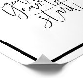 Es ist ein schönes Jahr, um mit dem Kalligraphiezi Poster (Ecke)