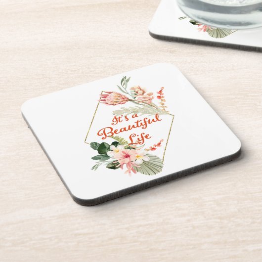 Es ist ein schönes Life Untersetzer Set (Linke Seite)