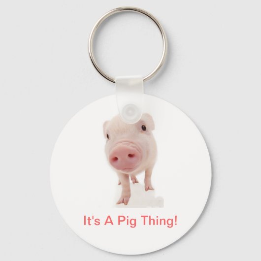Es ist ein Schweinefick Schlüsselanhänger (Vorderseite)
