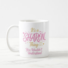 Es ist ein Sharon-Ding Pink Gold Frauen Geschenk Kaffeetasse