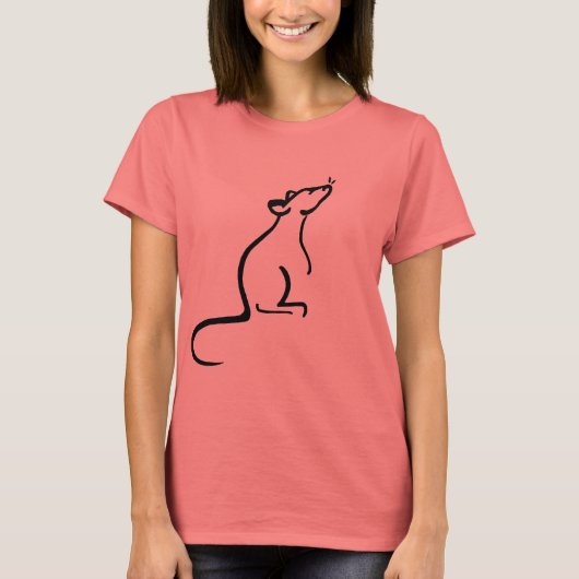 Es ist ein Shirt mit dem Rattenlogo (Vorderseite)