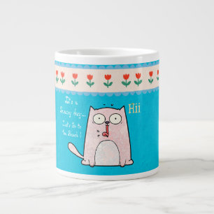 Es ist ein sonniger Tag... Lasse zum Strand! Giant Jumbo-Tasse