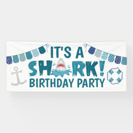 Es ist ein Spaß SHARK Geburtstagsparty Kid Banner