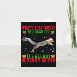 Es ist ein Spaß Squeaky Sound Weihnachtshörnchen U Karte