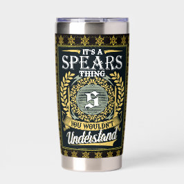 Es ist ein Speer, den man nicht verstehen konnte Thermobecher