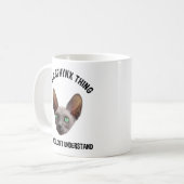 Es ist ein Sphynx-Ding - man würde es nicht verste Kaffeetasse (Vorderseite Links)