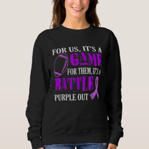 Es ist ein Spiel für sie, Purple Out Alzheimer bek Sweatshirt