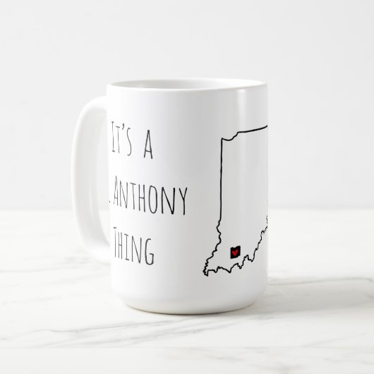 Es ist ein St. Anthony Thing Kaffeetasse (Vorderseite Links)