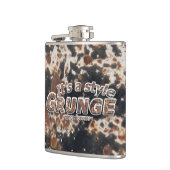 Es ist ein Stil GRUNGE Rusty Letters Flachmann (Links)