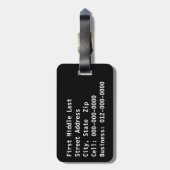 Es ist ein Stil GRUNGE Rusty Letters Gepäckanhänger (Rückseite vertikal)