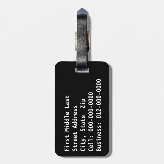 Es ist ein Stil GRUNGE Rusty Letters Gepäckanhänger (Rückseite vertikal)