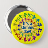 Es ist ein Stimmy Tag Button (Vorne & Hinten)