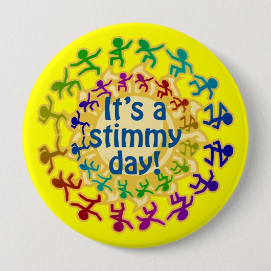 Es ist ein Stimmy Tag Button (Vorderseite)