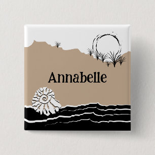 Es ist ein Strand-Geburtstagsfeier-Name Button