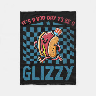 Es ist ein Tag zum Glizzy 4. Juli Fleecedecke