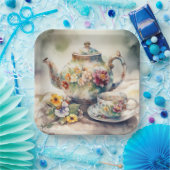 Es ist ein Tea-Party Pappteller (Party)