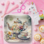 Es ist ein Tea-Party Pappteller (Party)