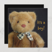 Es ist ein Teddy Bär! Einladung (Vorne/Hinten)