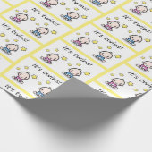 Es ist ein Twins Geschenkwrap, Baby Dusche Dekorat Geschenkpapier (Ecke)