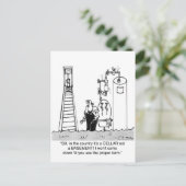 Es ist ein überfluteter Keller, kein Keller Postkarte (Stehend Vorderseite)