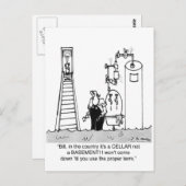 Es ist ein überfluteter Keller, kein Keller Postkarte (Vorne/Hinten)