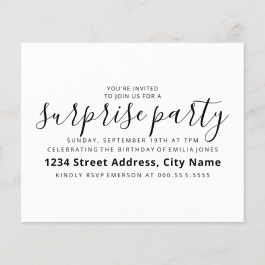 Es ist ein überraschendes Party (Rückseite)