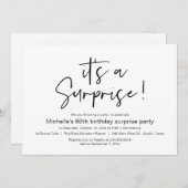 Es ist ein überraschendes Party zum Geburtstag Einladung (Vorne/Hinten)