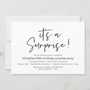 Es ist ein überraschendes Party zum Geburtstag Einladung