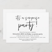 Es ist ein überraschendes Party zum Geburtstag Einladung (Vorne/Hinten)
