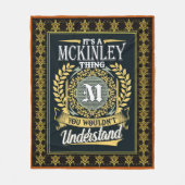 Es ist ein verrücktes Ding, das man nicht verstehe Fleecedecke (Vorderseite)