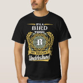 Es ist ein Vogel, das man nicht verstehen konnte T-Shirt (Vorderseite)