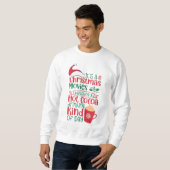 Es ist ein Weihnachtsfilm Watching und heißen Kaka Sweatshirt (Vorne ganz)