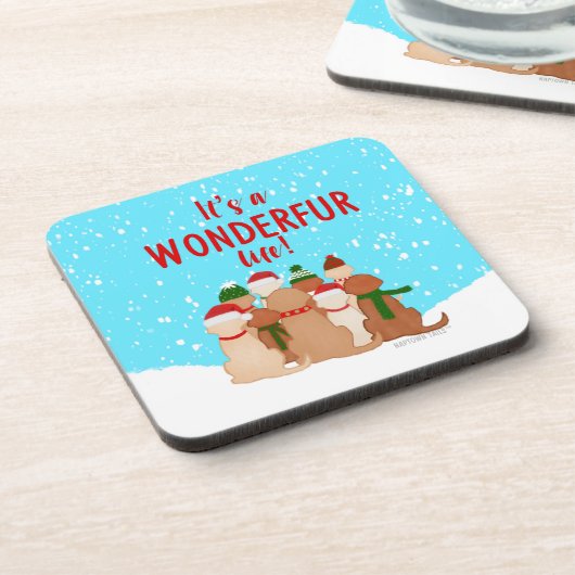 Es ist ein WONDERFUR Life Untersetzer Set (Linke Seite)