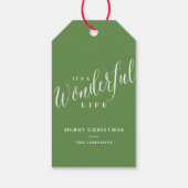 Es ist ein wunderbarer Lebensstil Geschenkanhänger (Rückseite)